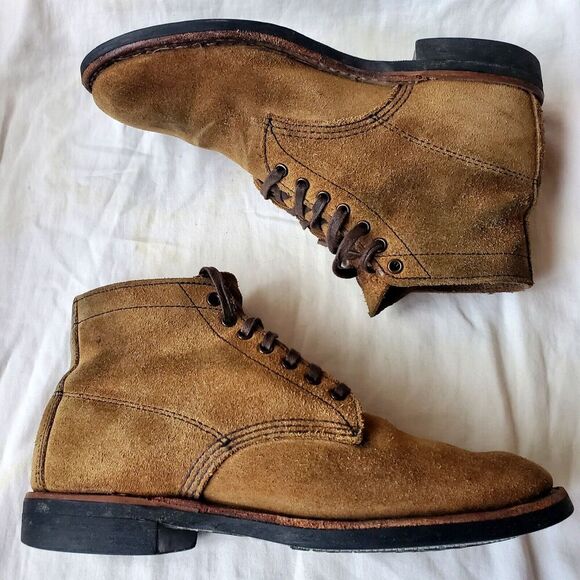 Red Wing 8062 Merchant Olive Mohave Roughout Suede Ankle Boots Brown Size 7.5 D - Picture 5 of 11